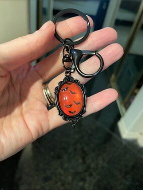 Gothic Bats Bag Charm/keychain